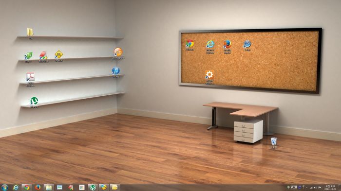 How to decorate desktop of windows 8