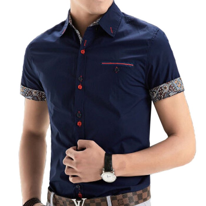 Mens short sleeve dress shirts