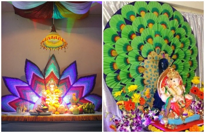 How to make ganpati decoration at home easy