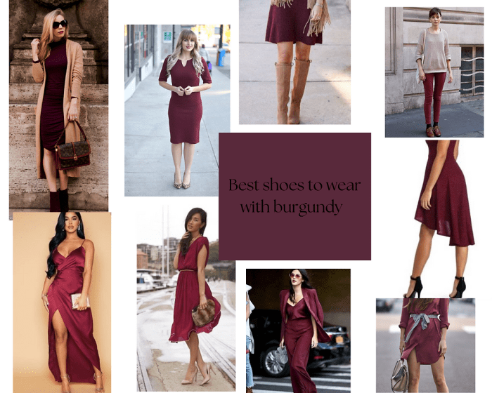 Best color shoes with burgundy dress