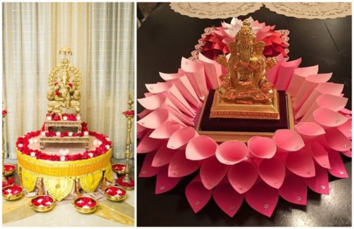 How to make ganpati decoration at home easy