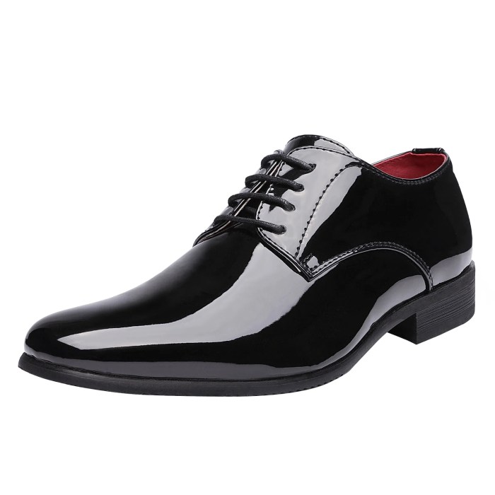 Patent dress shoes men