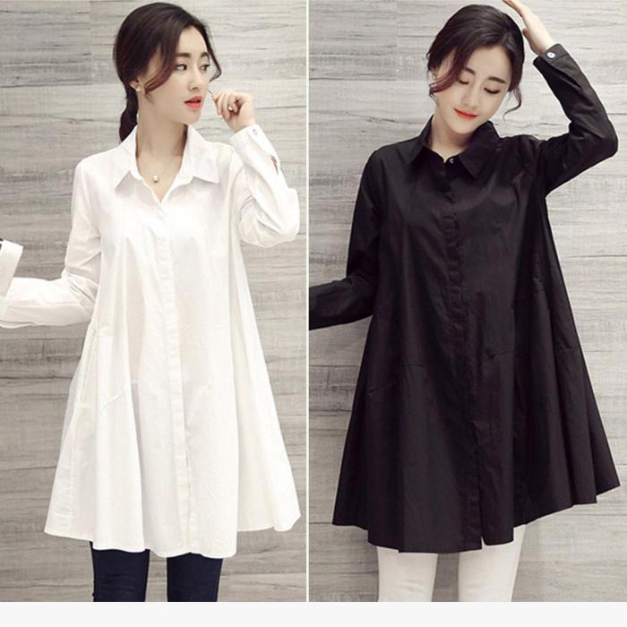 Long dress shirts women's