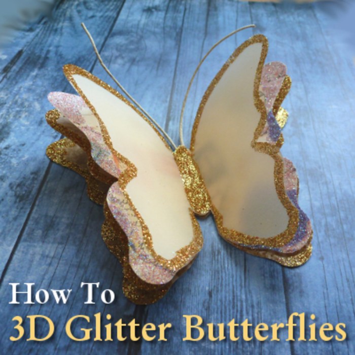 How to make a large butterfly decoration