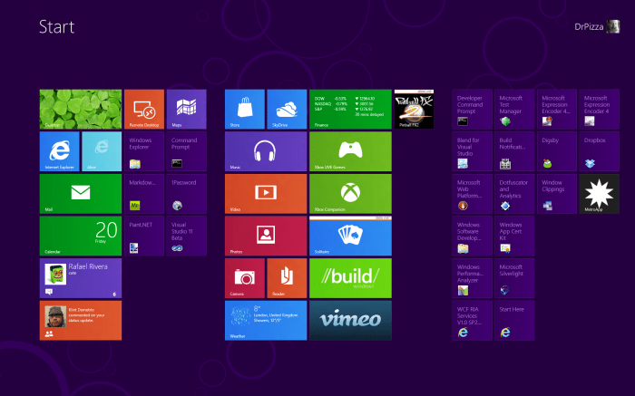 How to decorate desktop of windows 8