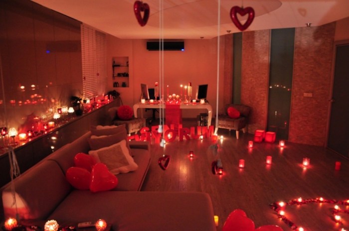 How to decorate room for valentine